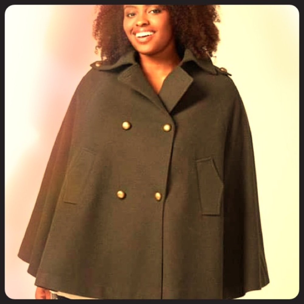 Lane Bryant Green Cape